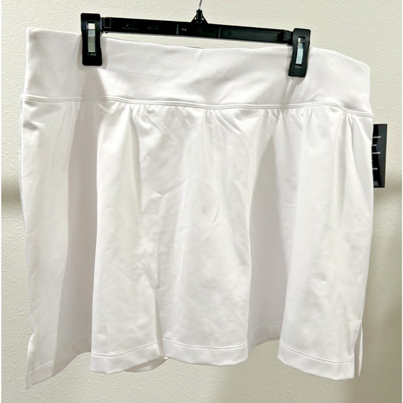 ID Ideology Women Plus Size Fit Athletic Active Skort Solid White Choose Your Sz - Picture 2 of 9